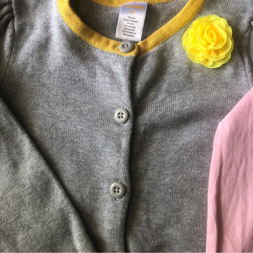 Gymboree Girls Cardigan Sweater Long Sleeve Top Set